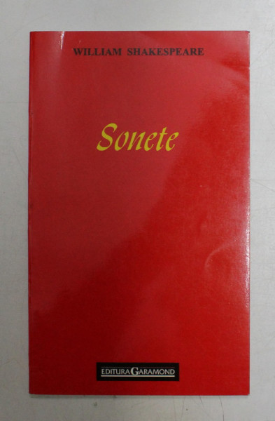 SONETE de WILLIAM SHAKESPEARE , 2002 , * COPERTA MARCEL DANESCU
