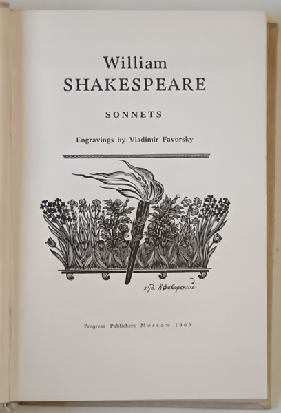 SONNETS by WILLIAM SHAKESPEARE , 1965