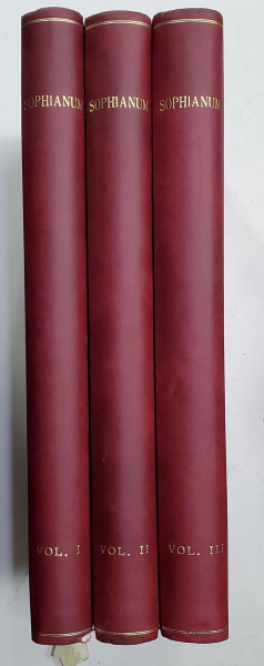 SOPHIANUM , CULEGERE DE CONFERINTE SI ARTICOLE  de RUDOLF STEINER , WALTHER BUHLER , PE TEME TEOZOFICE , 3 VOLUME , ANII  ' 90 ,  PAGINI DACTIOGRAFIATE SI XEROXATE ULTERIOR