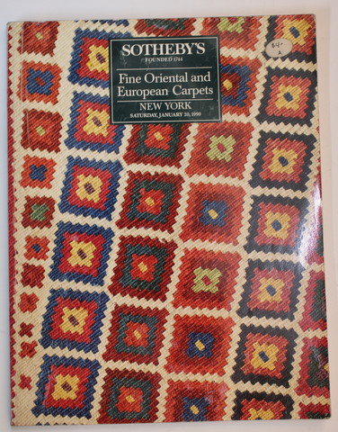 SOTHEBY 'S - FINE ORIENTAL AND EUROPEAN CARPETS , CATALOG DE LICITATIE , 20 IANUARIE , 1990