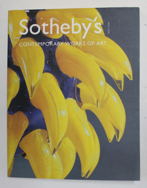 SOTHEBY'S CONTEMPORARY WORKS OF ART , CATALOG DE LICITATIE , 4 JUNE , 2001