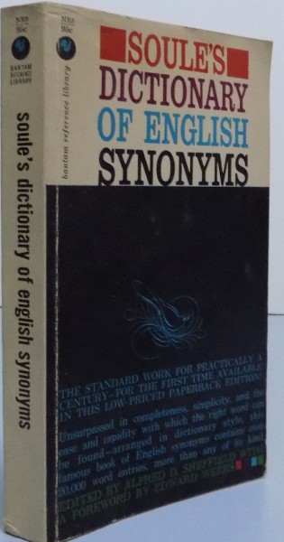 SOULE`S DICTIONARY OF ENGLISH SYNONYMS , 1961