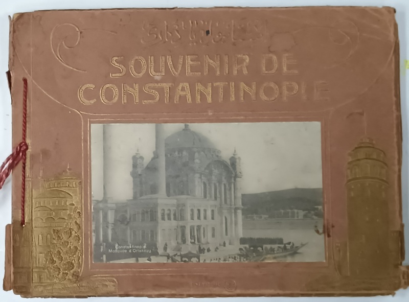 SOUVENIR DE CONSTANTINOPOLE , ALBUM CU 24 DE FOTOGRAFII DE EPOCA , CCA. 1900