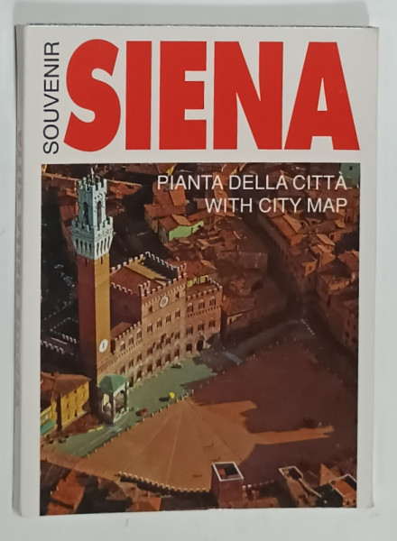 SOUVENIR SIENA , PIANTA DELLA CITTA , WITH CITY MAP , ANII '90