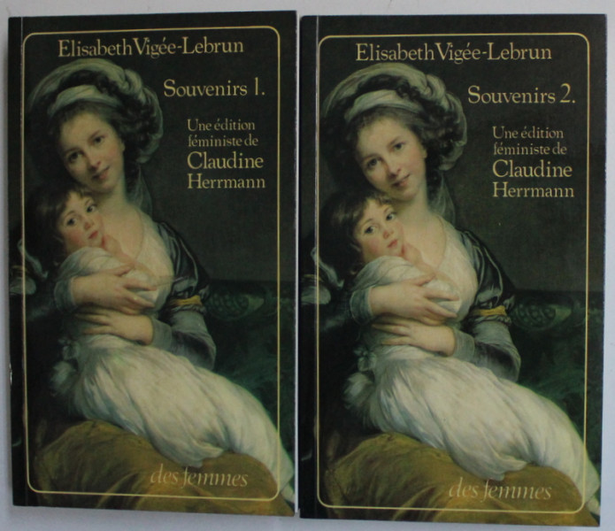 SOUVENIRS , une edition feminste par CLAUDINE HERRMANN , VOL. I - II , 1986