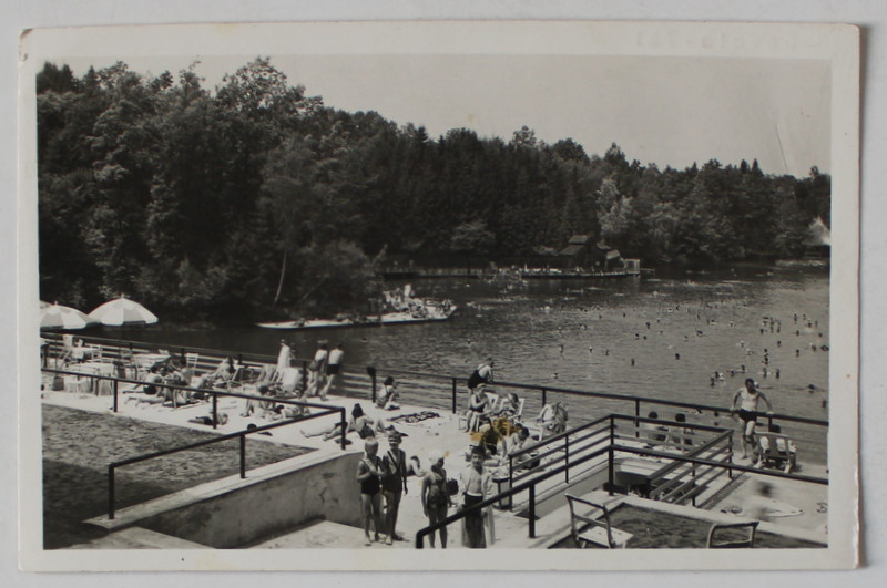 SOVATA - BAI , PLAJA LANGA LAC , CARTE POSTALA , INTERBELICA