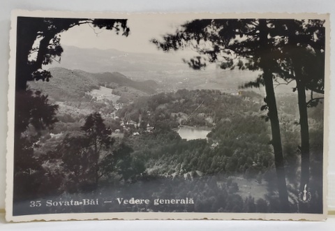 SOVATA BAI , VEDERE GENERALA , FOTOGRAFIE TIP CARTE POSTALA , 1938