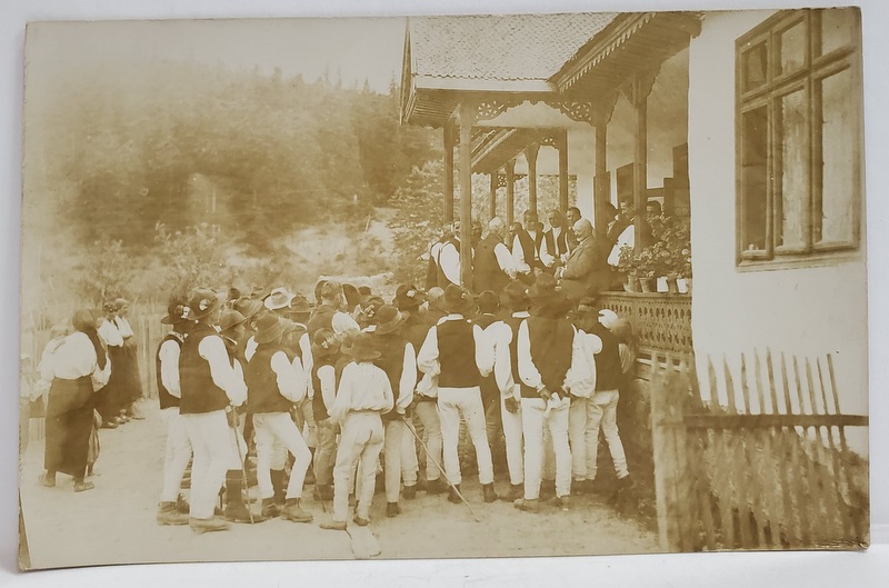 SOVEJA , INTRUNIRE LA MATEI BUSILA , FOTOGRAFIE TIP CARTE POSTALA , 3 IULIE , 1932