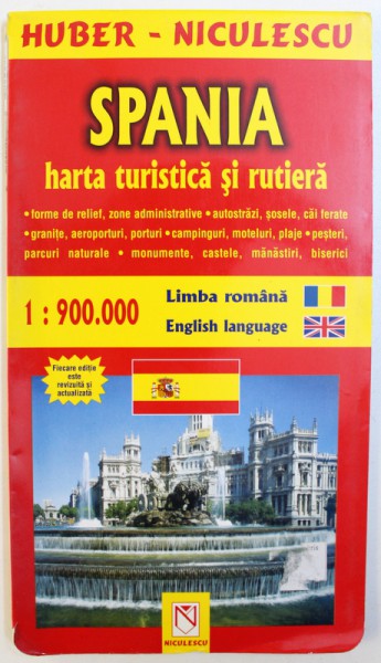 SPANIA. HARTA TURISTICA SI RUTIERA
