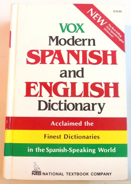 SPANISH AND ENGLISH DICTIONARY , 1986