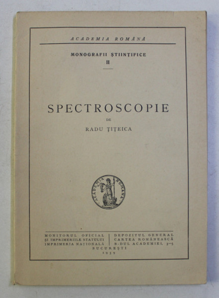 SPECTROSCOPIE de RADU TITEICA , 1939