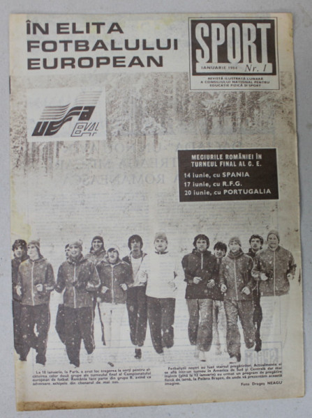 SPORT , REVISTA ILUSTRATA  A CONSILIULUI NATIONAL PENTRU EDUCATIE FIZICA SI SPORT , NR. 1 , 1984