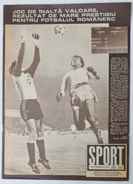SPORT , REVISTA ILUSTRATA LUNARA A C.N.E.F.S. , NR. 10 , OCTOMBRIE , 1983