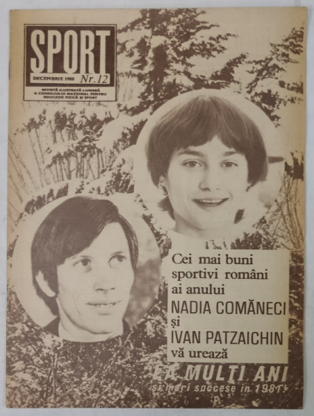 SPORT , REVISTA ILUSTRATA LUNARA A C.N.E.F.S. , NR. 12 , DECEMBRIE  , 1980