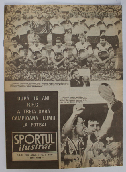 SPORTUL ILUSTRAT ,  REVISTA LUNARA , NR. 7 , 1990