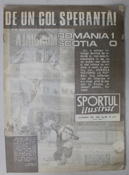 SPORTUL ILUSTRAT , REVISTA , NR.10 ,  1991