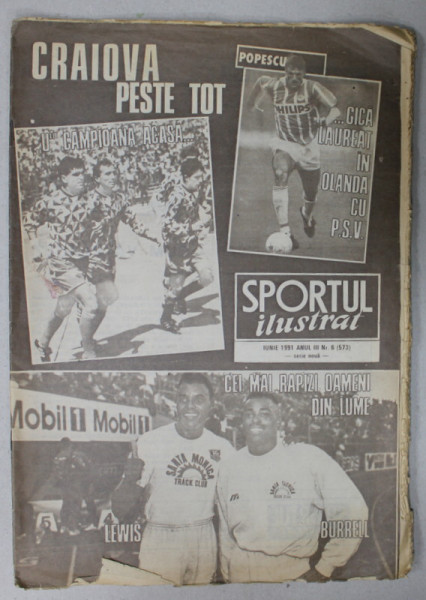 SPORTUL ILUSTRAT , REVISTA , NR.6 ,  1991