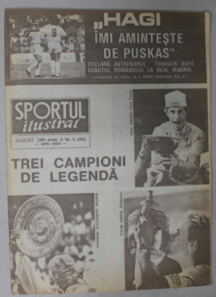 SPORTUL ILUSTRAT , REVISTA , NR.8 ,  1990