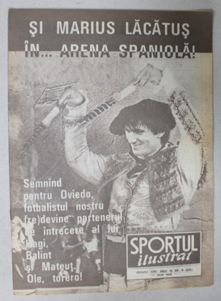 SPORTUL ILUSTRAT , REVISTA , NR.8 ,  1991