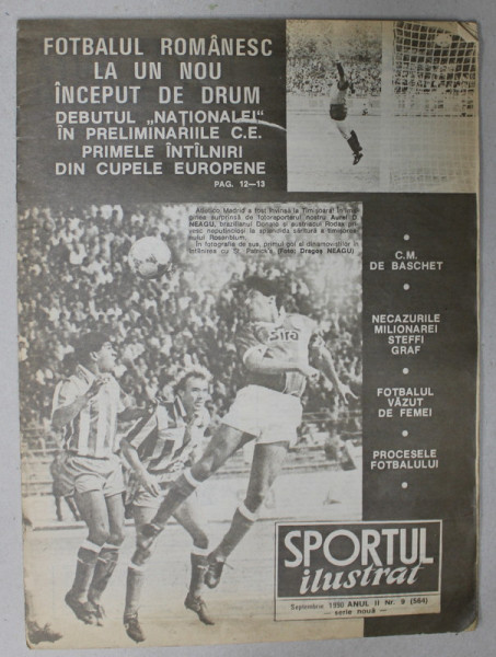 SPORTUL ILUSTRAT , REVISTA , NR.9 ,  1990