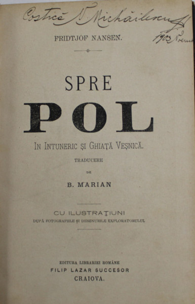 SPRE POL de FRITJOF NANSEN , 1897
