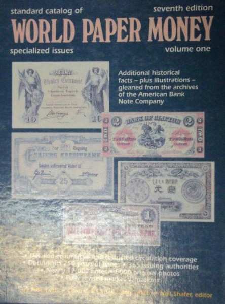 STANDARD CATALOG OF WORLD PAPER MONEY-ALBERT PICK