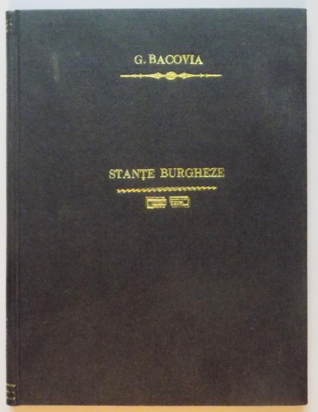 STANTE BURGHEZE de GEORGE BACOVIA  1946