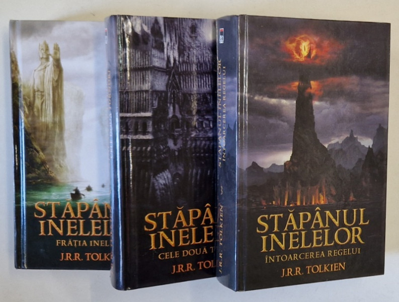 STAPANUL INELELOR , VOLUMELE I - III de J. R. R. TOLKIEN , 2010 *EDITIE CARTONATA