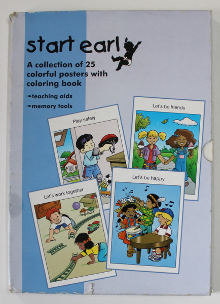 START EARLY , A COLLECTION OF 25 COLORFUL POSTERS WITH COLORING BOOK , 2005