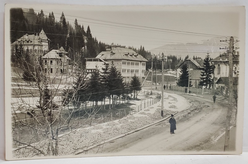 STATIUNE DE PE VALEA PRAHOVEI , FOTO . CARMEN , BRASOV , TIP CARTE POSTALA , INTERBELICA