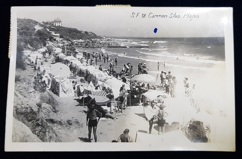 STATIUNEA CARMEN SILVA  - PLAJA , CARTE POSTALA ILUSTRATA , MONOCROMA , CIRCULATA , DATATA 1938