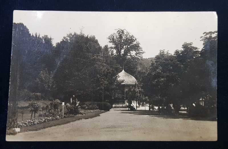 STATIUNEA GOVORA , VEDERE DIN PARC , CARTE POSTALA ILUSTRATA , PERIOADA INTERBELICA