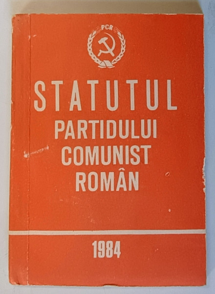 STATUTUL PARTIDULUI COMUNIST ROMAN , 1984, FORMAT DE BUZUNAR