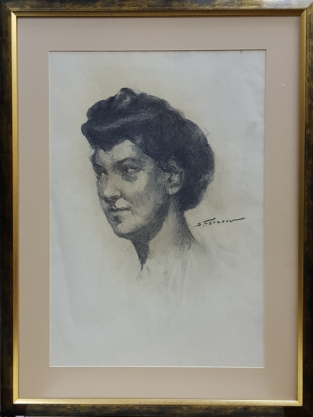 STAVRU TARASOV ( 1883 - 1961 ) - PORTRET DE FEMEIE