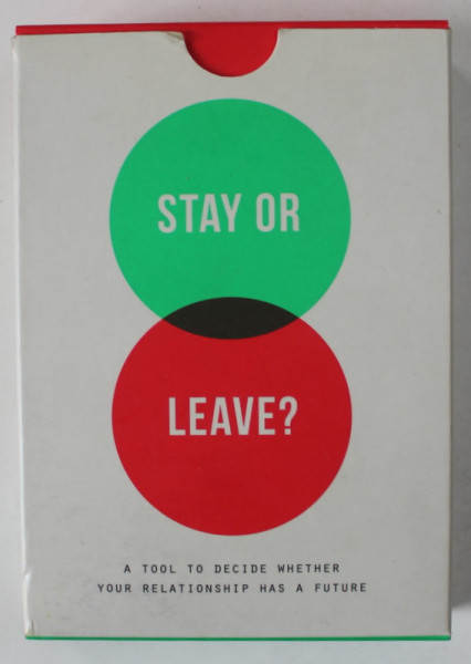 STAY OR LEAVE ? SET DE 52 CARTOLINE CU INTREBARI IN LIMBA ENGLEZA , ANII  '2000