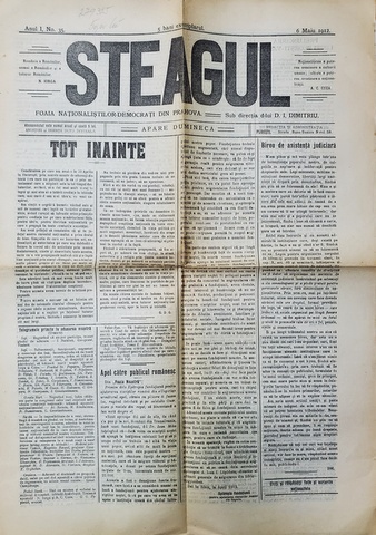STEAGUL - FOAIA NATIONALISTILOR - DEMOCRATI DIN PRAHOVA , ANUL I , NR. 35 , 6 MAI , 1912
