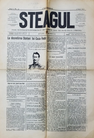 STEAGUL - FOAIA NATIONALISTILOR - DEMOCRATI DIN PRAHOVA , ANUL I , NR. 37 , 3 IUNIE  , 1912