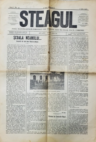 STEAGUL - FOAIA NATIONALISTILOR - DEMOCRATI DIN PRAHOVA , ANUL I , NR. 39 , 1 IULIE  , 1912