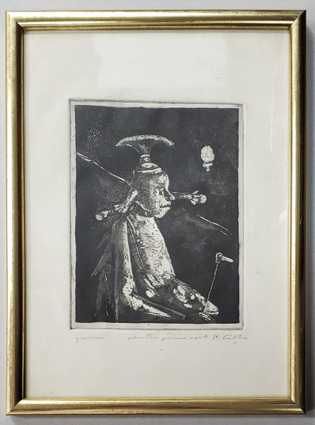 Stefan Caltia (1942 - ) - Gravura pentru prima carte