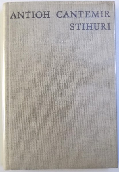 STIHURI de ANTIOH CANTEMIR , 1966