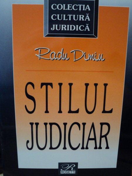 STILUL JUDICIAR-RADU DIMIU