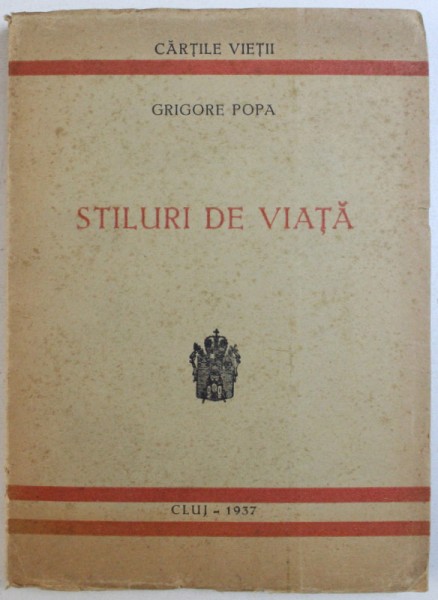STILURI DE VIATA de GRIGORE POPA , 1937