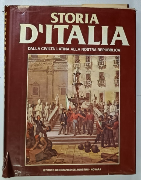 STORIA  D' ITALIA VOL . 6  :  DALLA CIVILITA ' LATINA ALLA NOSTRA REPUBLICA ,  ( 1748 - 1871 )   , testo di FEDERICO SENECA   , 1981, SUPRACOPERTA CU URME DE UZURA, TEXT IN LIMBA ITALIANA *