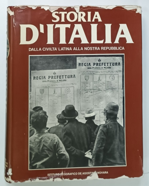 STORIA  D' ITALIA VOL . 8 :  DALLA CIVILITA ' LATINA ALLA NOSTRA REPUBLICA ( 1914 -1948  ) , testo di ELIO d ' AURIA , 1978 , TEXT IN LIMBA  ITALIANA, COPERTA FRANJURATA *