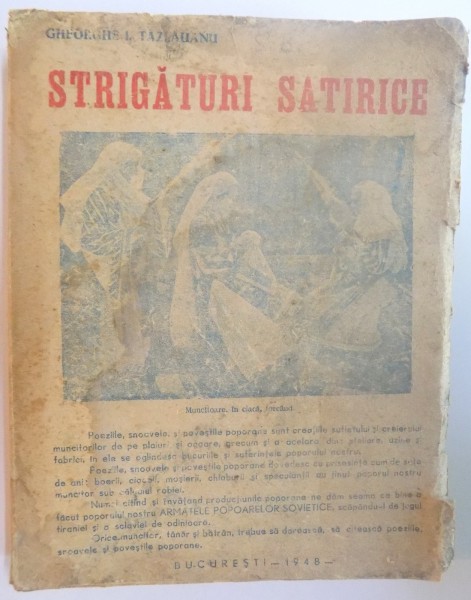 STRIGATURI SATIRICE de GHEORGHE I. TAZLAUANU  1948