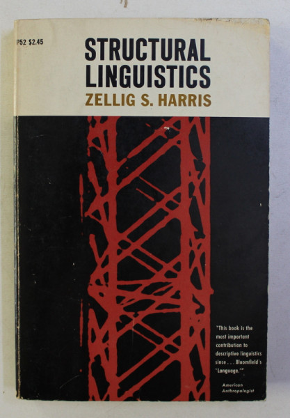 STRUCTURAL LINGUISTIC by ZELLIG S. HARRIS , 1969
