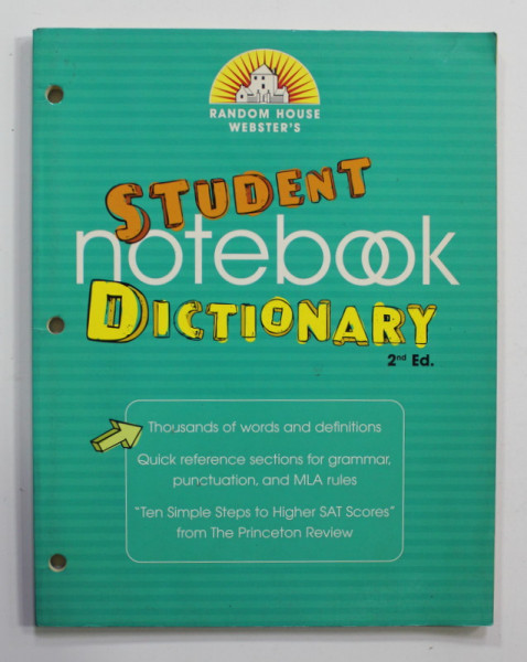 STUDENT NOTEBOOK DICTIONARY , 2001 , URME DE PERFORARE