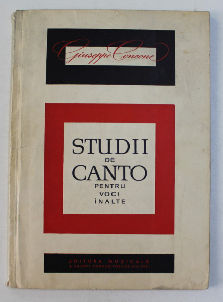 STUDII DE CANTO - PENTRU VOCI INALTE de GIUSEPPE CONCONE , 1963
