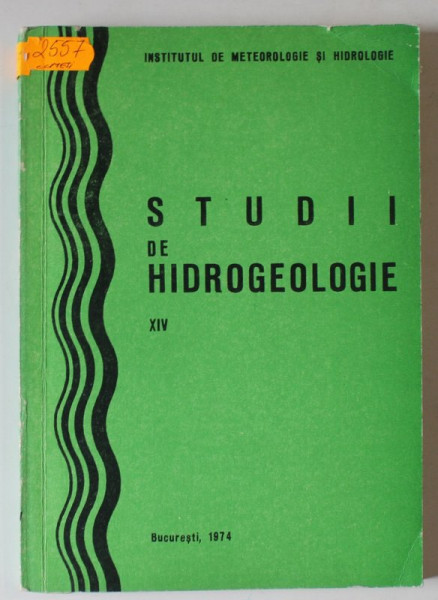 STUDII DE HIDROLOGIE , VOLUMUL XIV   , 1974