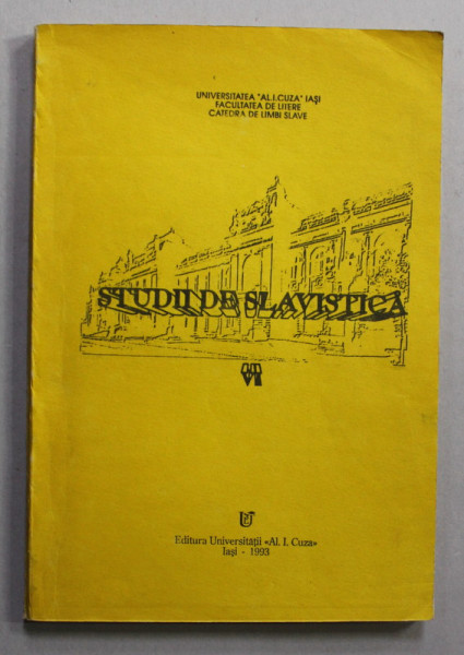 STUDII DE  SLAVISTICA , TOMUL VI , 1993